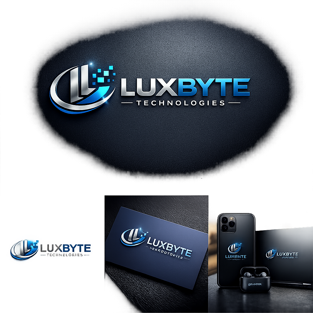 Luxbyte brand mockup